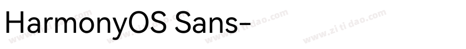 HarmonyOS Sans字体转换